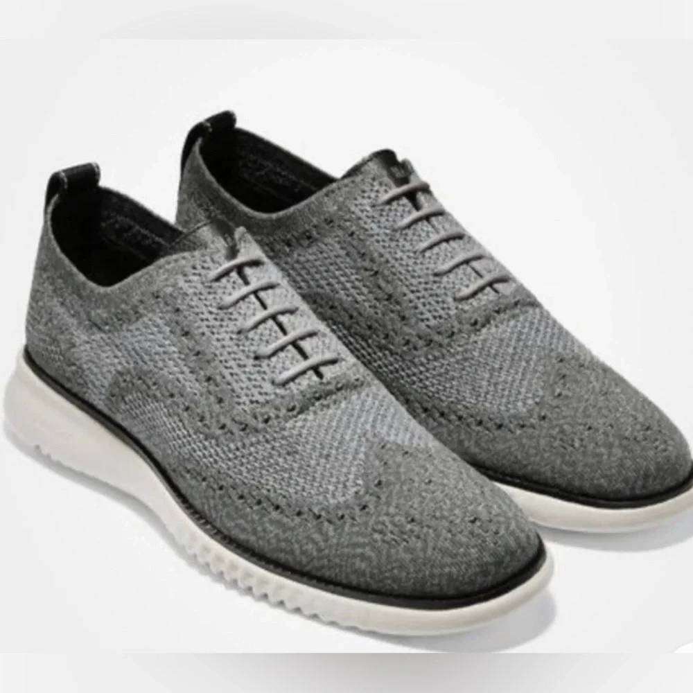 Men Cole Haan 2.ZEROGRAND Wingtip Oxford ShoesMAGNET-IRONSTONE STITCHLITE C27565